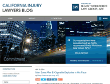 Tablet Screenshot of californiainjurylawyers-blog.com
